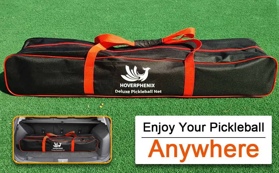 FT Regulation Size Pickleball Set with Net and Fiberglass Paddles Set of 4, Outdoor Pickleballs and Carry Bag