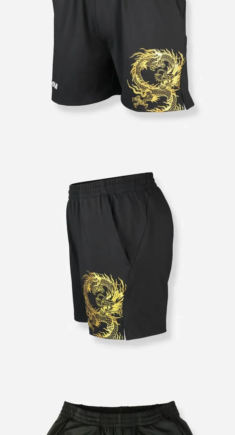 Original JOOLA Table Tennis Shorts Men Women Chinese Dragon Sports Shorts, Breathable and Comfortable