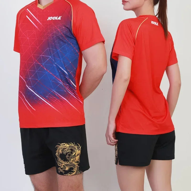 Original JOOLA Table Tennis Shorts Men Women Chinese Dragon Sports Shorts, Breathable and Comfortable