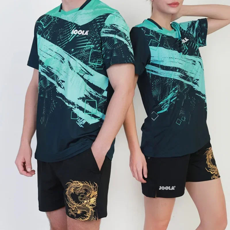 Original JOOLA Table Tennis Shorts Men Women Chinese Dragon Sports Shorts, Breathable and Comfortable