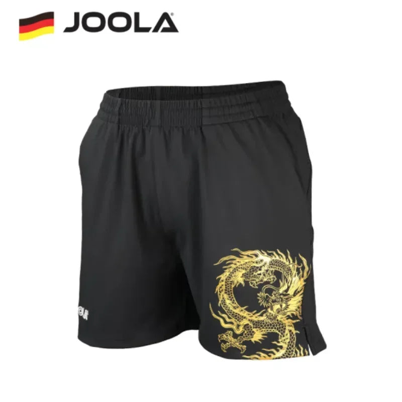 Original JOOLA Table Tennis Shorts Men Women Chinese Dragon Sports Shorts, Breathable and Comfortable