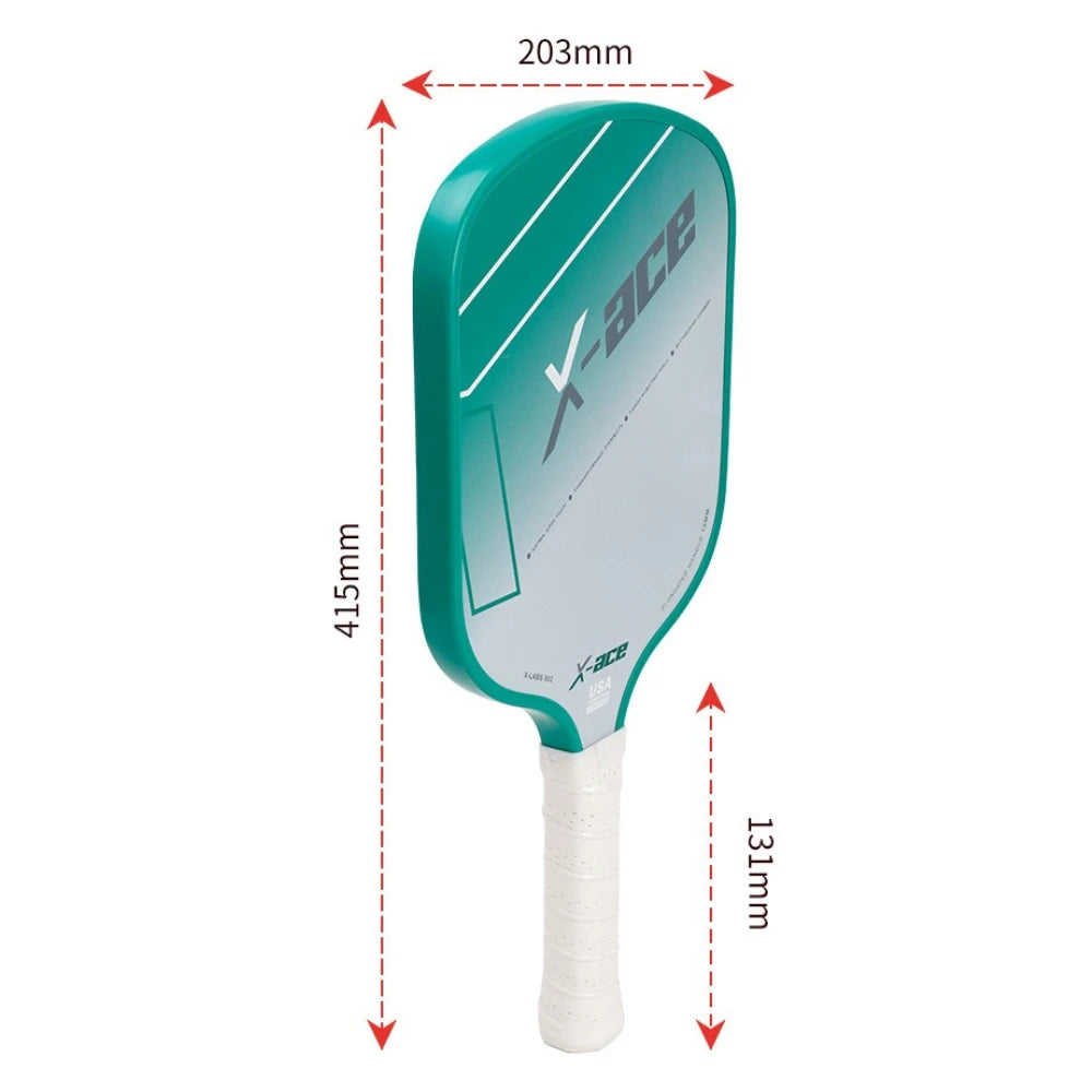 X-ACE Preformance Series Thermoformed Pickleball Paddle with 16mm Shark Power Polymer Core Provides Ultimate Spin & Consistency