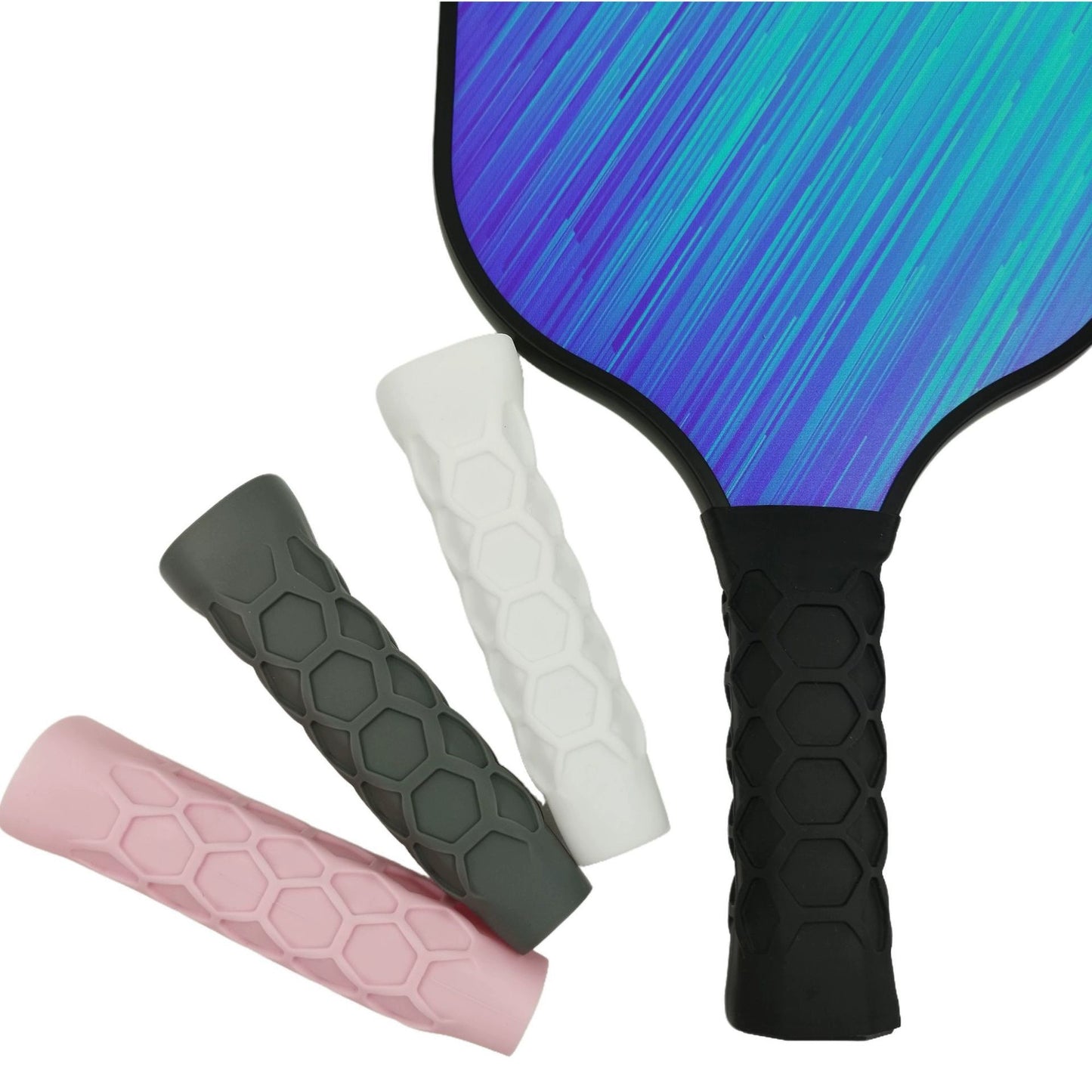 Peak Racket Honeycomb Silicone Handle Set Anti-Slip Handle Sleeve Silicone Anti-Slip Cover Pickleball Accessories