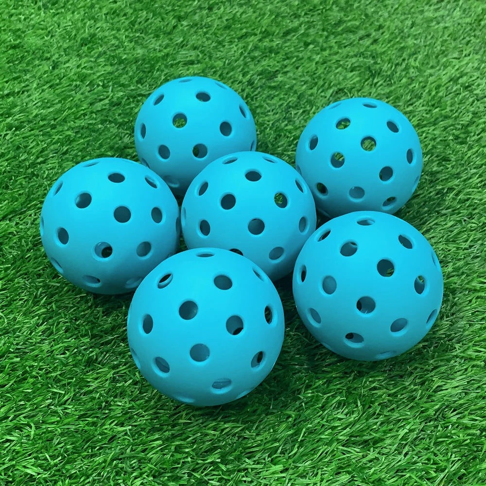 74MM 40 Holes Pickleball Balls 12Pcs/Bag Outdoor Court Training