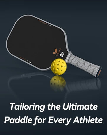 Premium Carbon Fiber Pickleball Paddle with a 16mm Shark Power Polymer Core