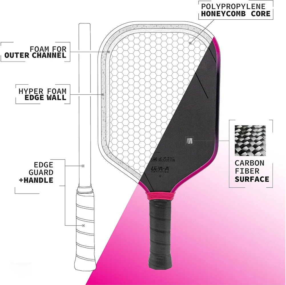 2025 New MAGNUS 3S EVA Foam Fill 16mm Thickness GEN3 Core Thermoformed T700 Carbon Fiber Rackets Pickleball Paddle