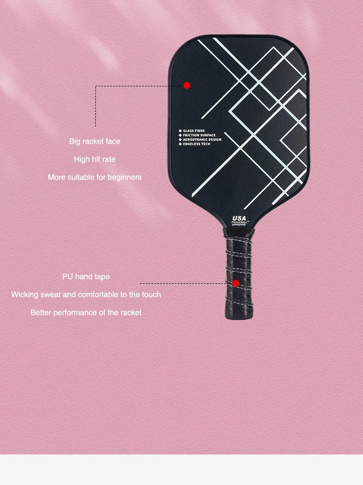 Outdoor Sports Carbon Fiber Pickleball Paddle Honeycomb Board Lightweight Durable Composite Material For All Ages