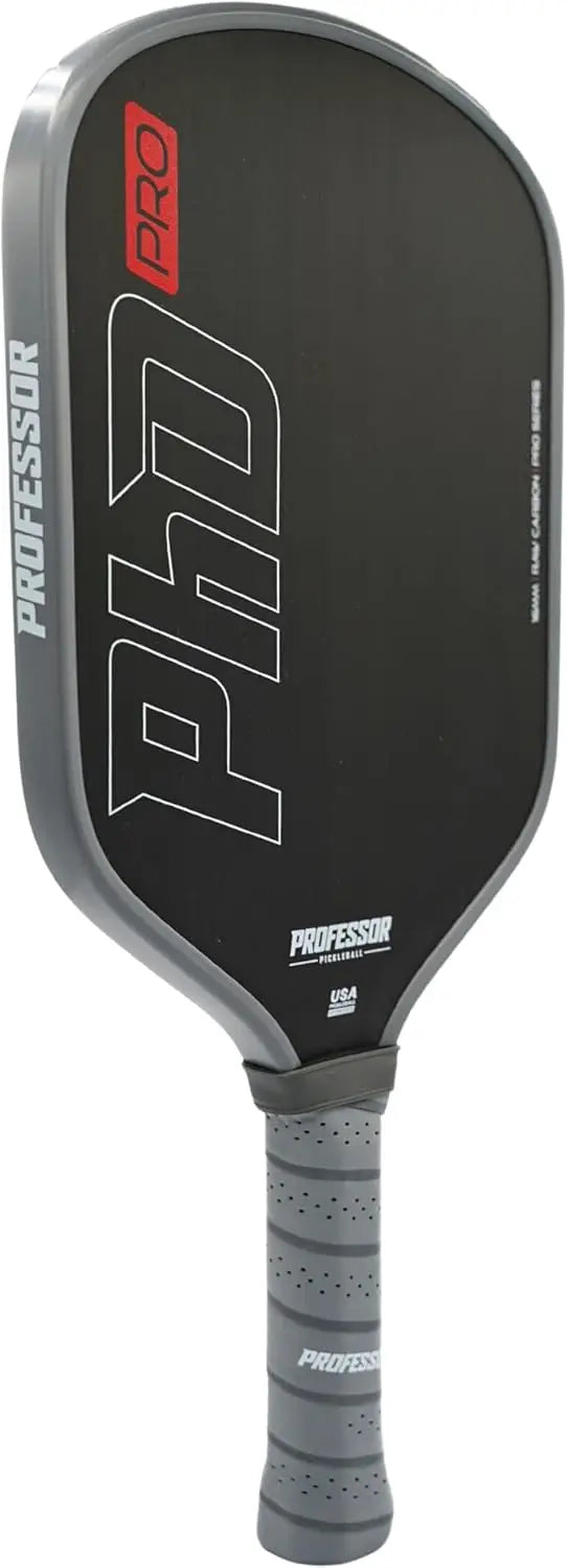 Raw Carbon Fiber Premium Pickleball Paddle Racket - USA Pickleball Approved - Honeycomb Core - Power & Control