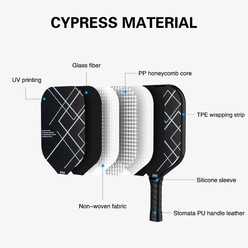 Outdoor Sports Carbon Fiber Pickleball Paddle Honeycomb Board Lightweight Durable Composite Material For All Ages