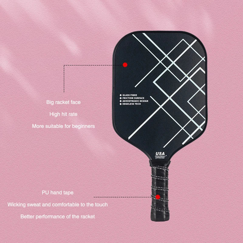 Outdoor Sports Carbon Fiber Pickleball Paddle Honeycomb Board Lightweight Durable Composite Material For All Ages