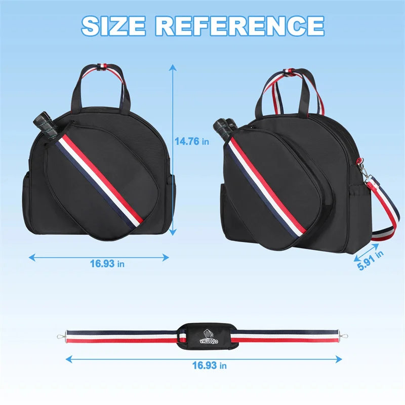 Pickleball Single Shoulder Bag Large Capacity Pickle Ball And Table Tennis Bag for Men Women Waterproof Multifunctional Ball Bag