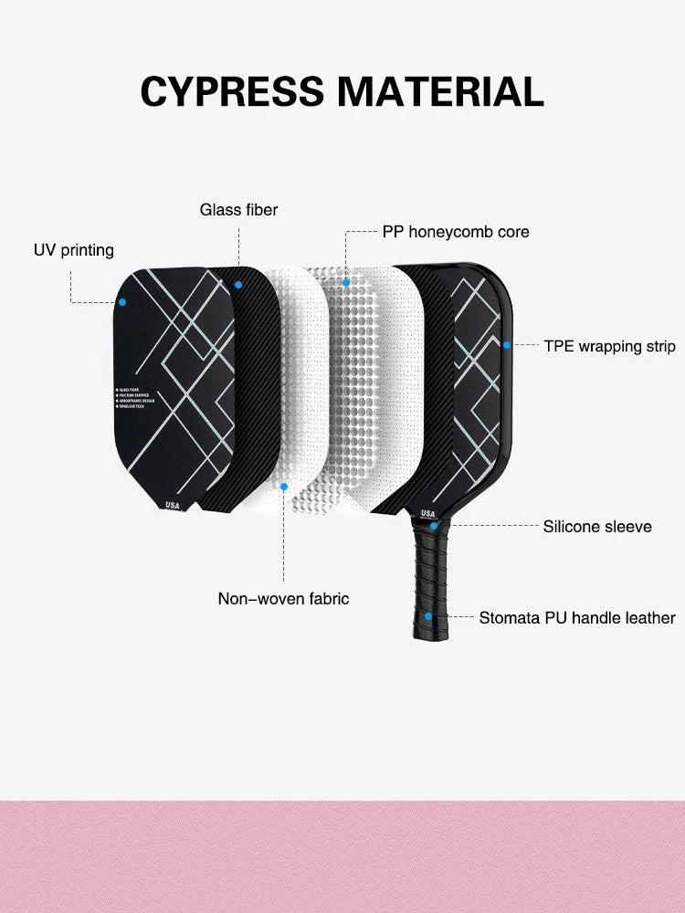 Outdoor Sports Carbon Fiber Pickleball Paddle Honeycomb Board Lightweight Durable Composite Material For All Ages