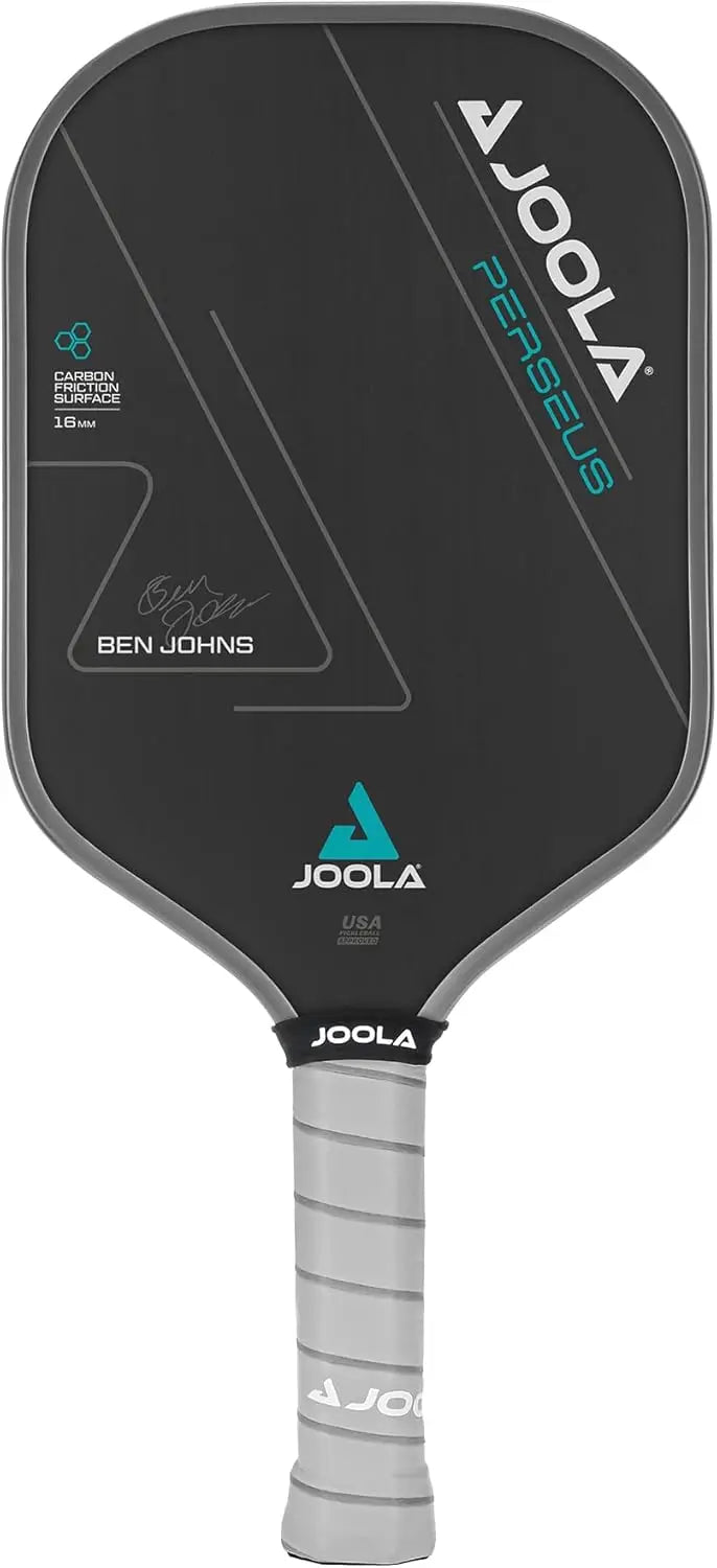 Ben Johns Perseus Pickleball Paddle with Charged Surface Technology for Increased Power & Feel - Fully Encased Carbon Fiber