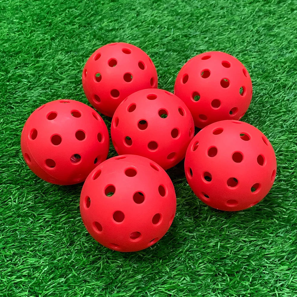 74MM 40 Holes Pickleball Balls 12Pcs/Bag Outdoor Court Training