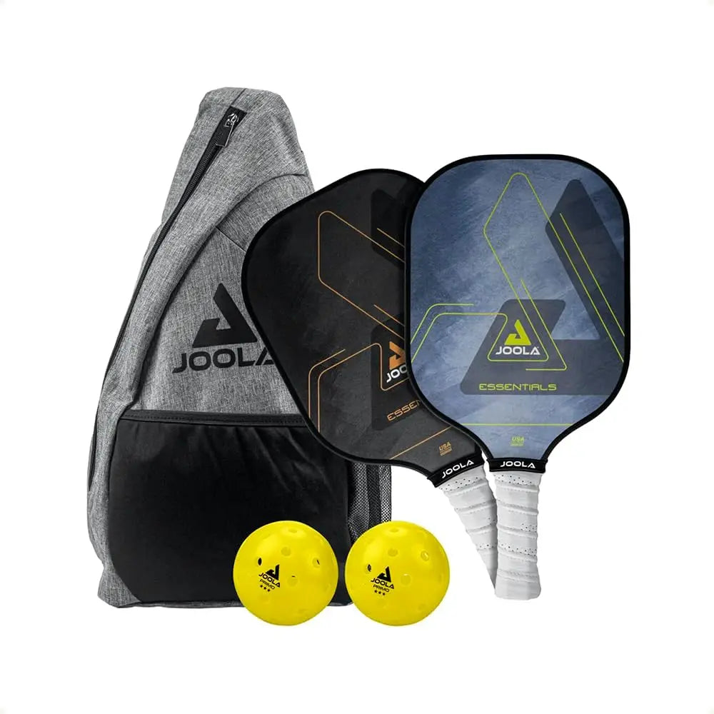 JOOLA Essentials Pickleball Paddles Set with Reinforced Fiberglass Surface and Honeycomb Polypropylene Core - Includes 2 Pickleball