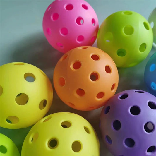 Pickleball 40 Holes And 26 Holes 12pcs Colorful Pickleballs Durable Training and Entertainme for Outdoor Indoor Sports Play