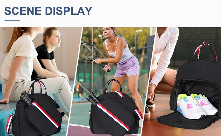 Pickleball Single Shoulder Bag Large Capacity Pickle Ball And Table Tennis Bag for Men Women Waterproof Multifunctional Ball Bag