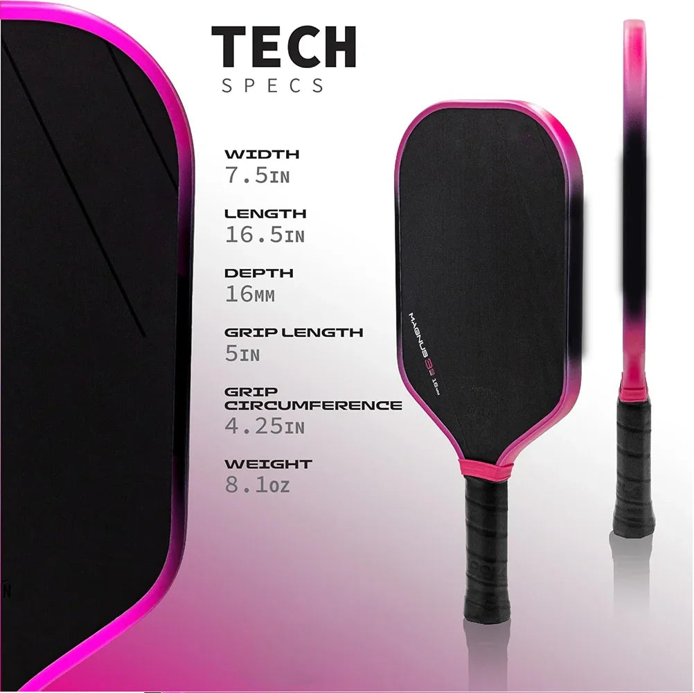 2025 New MAGNUS 3S EVA Foam Fill 16mm Thickness GEN3 Core Thermoformed T700 Carbon Fiber Rackets Pickleball Paddle