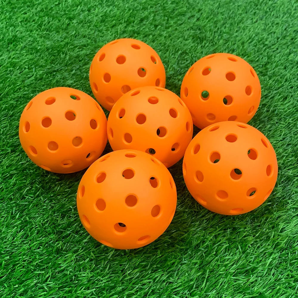 74MM 40 Holes Pickleball Balls 12Pcs/Bag Outdoor Court Training