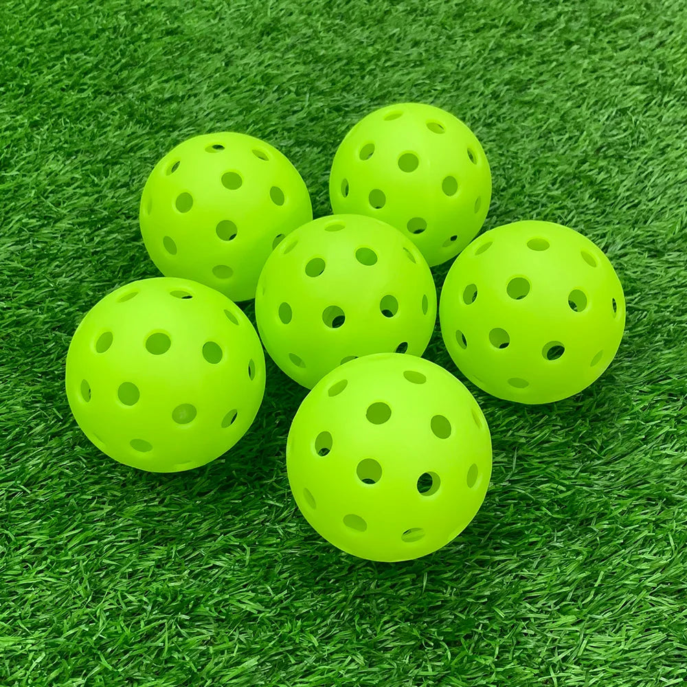 74MM 40 Holes Pickleball Balls 12Pcs/Bag Outdoor Court Training