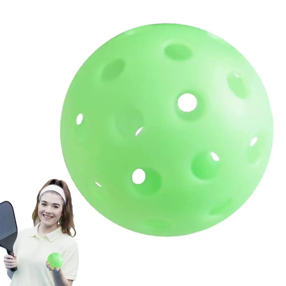 Luminous Pickleball 74MM Durable Night Light Green Ball 40 Holes Outdoor Competition Pickleball Balls Glowing In The Dark