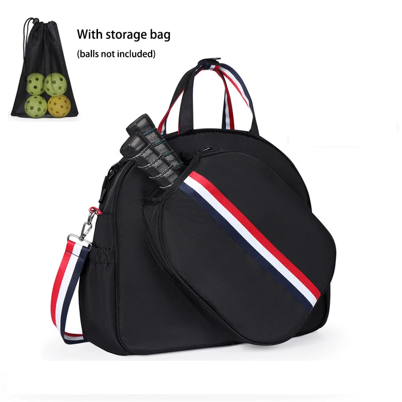 Pickleball Single Shoulder Bag Large Capacity Pickle Ball And Table Tennis Bag for Men Women Waterproof Multifunctional Ball Bag