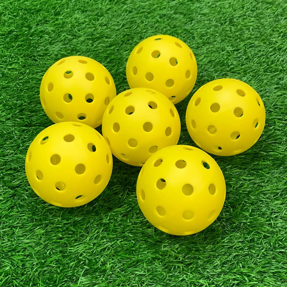 74MM 40 Holes Pickleball Balls 12Pcs/Bag Outdoor Court Training