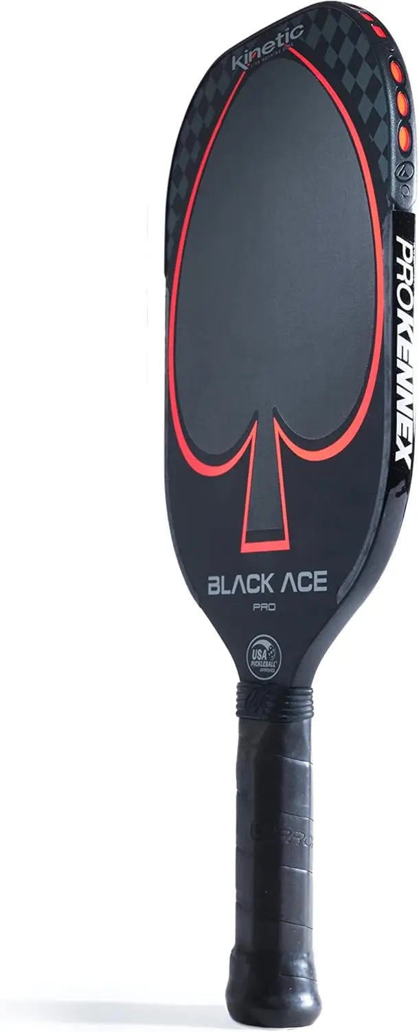 Black Ace Pro - Pickleball Paddle with Toray 700 Carbon Fiber Face - Comfort Pro Grip - USAPA Approved