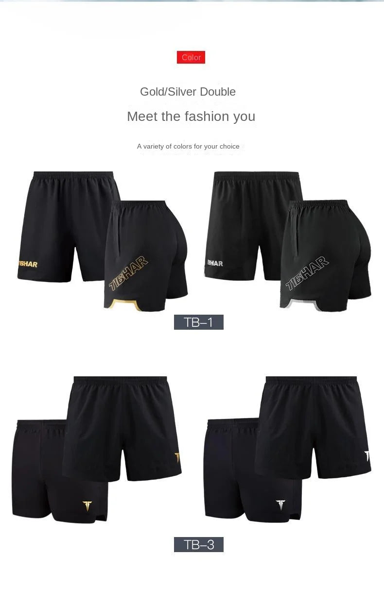 TIBHAR Shorts Men's and Women's Sports Shorts Quick Drying, Breathable, Loose and Comfortable