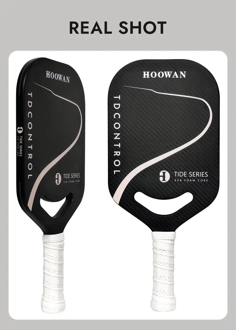 HOOWAN TDCONTROL Pickleball Paddle Tide Series EVA Foam Core 16MM Thermoformed Pickleball Racket Paddle T700 Carbon Fiber 3K